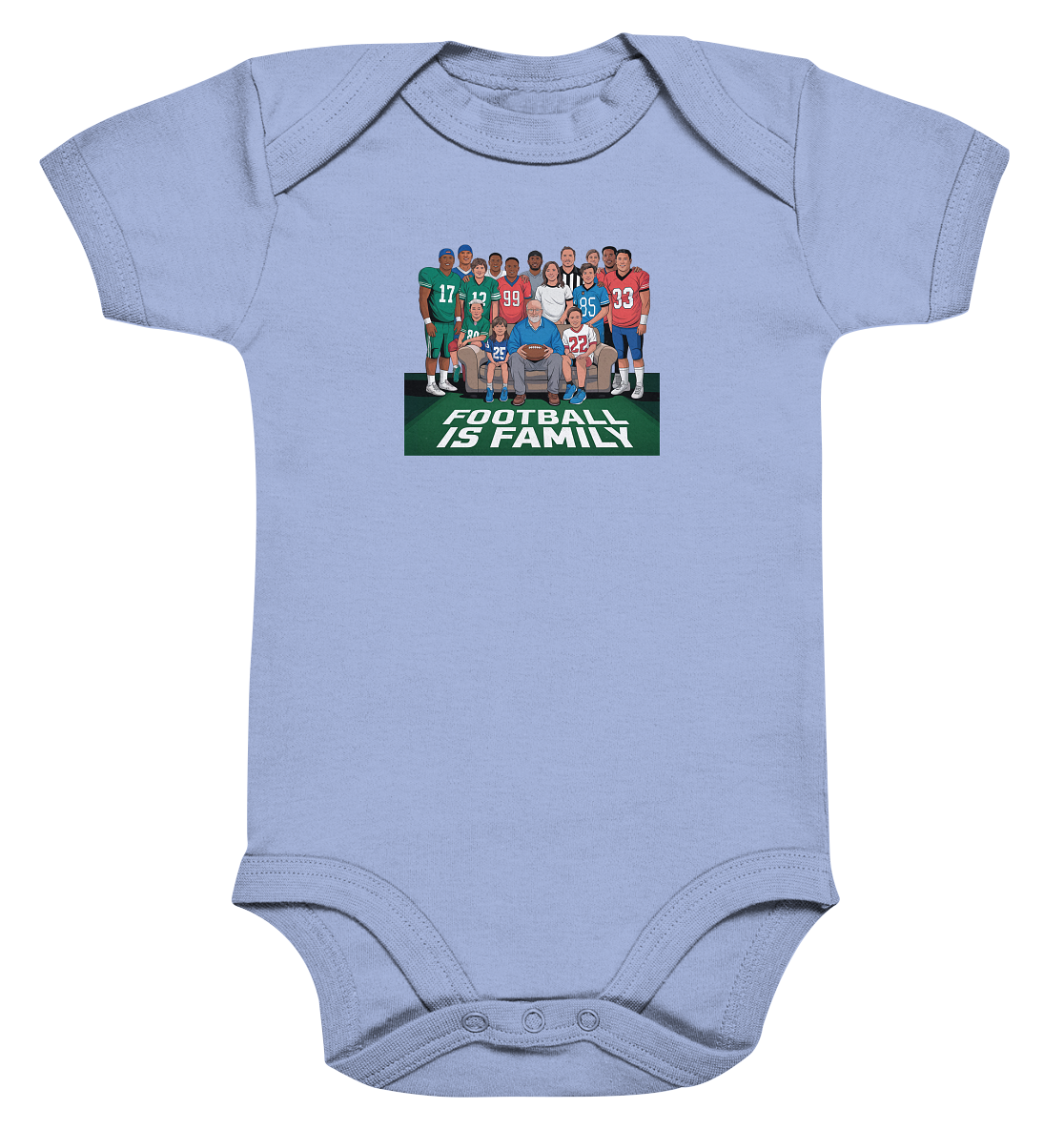 Football is Family - Organic Baby Bodysuit