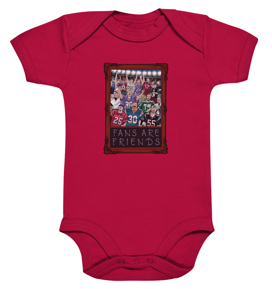 Fans are Friends  - Organic Baby Bodysuit