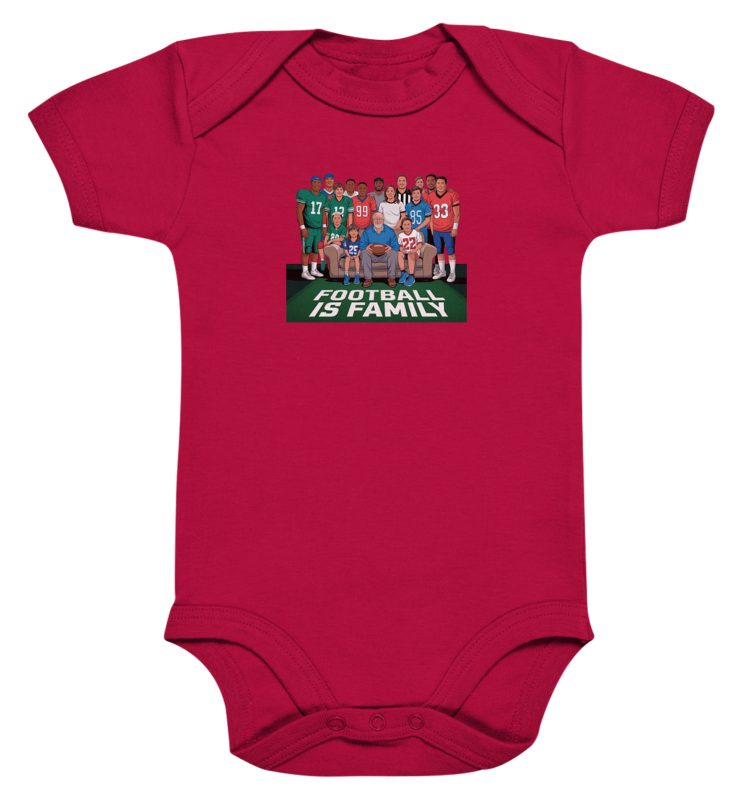 Football is Family - Organic Baby Bodysuit