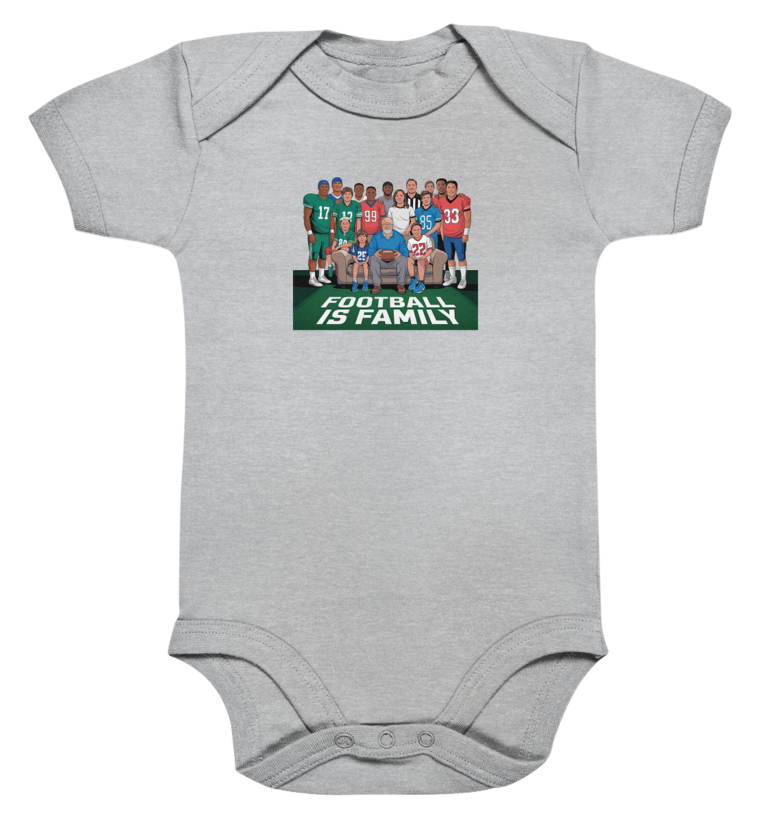 Football is Family - Organic Baby Bodysuit