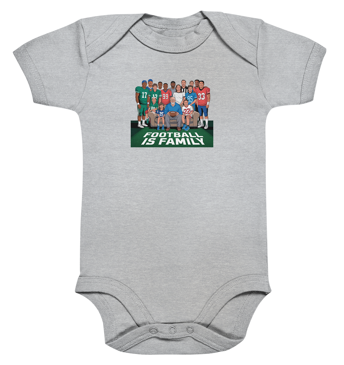 Football is Family - Organic Baby Bodysuit