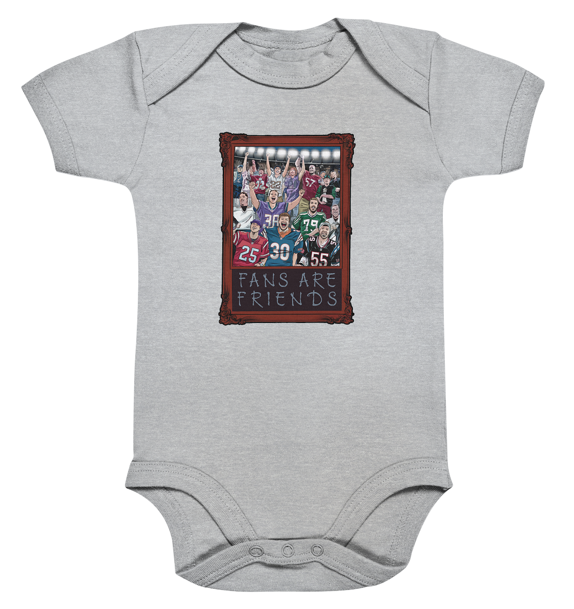 Fans are Friends  - Organic Baby Bodysuit