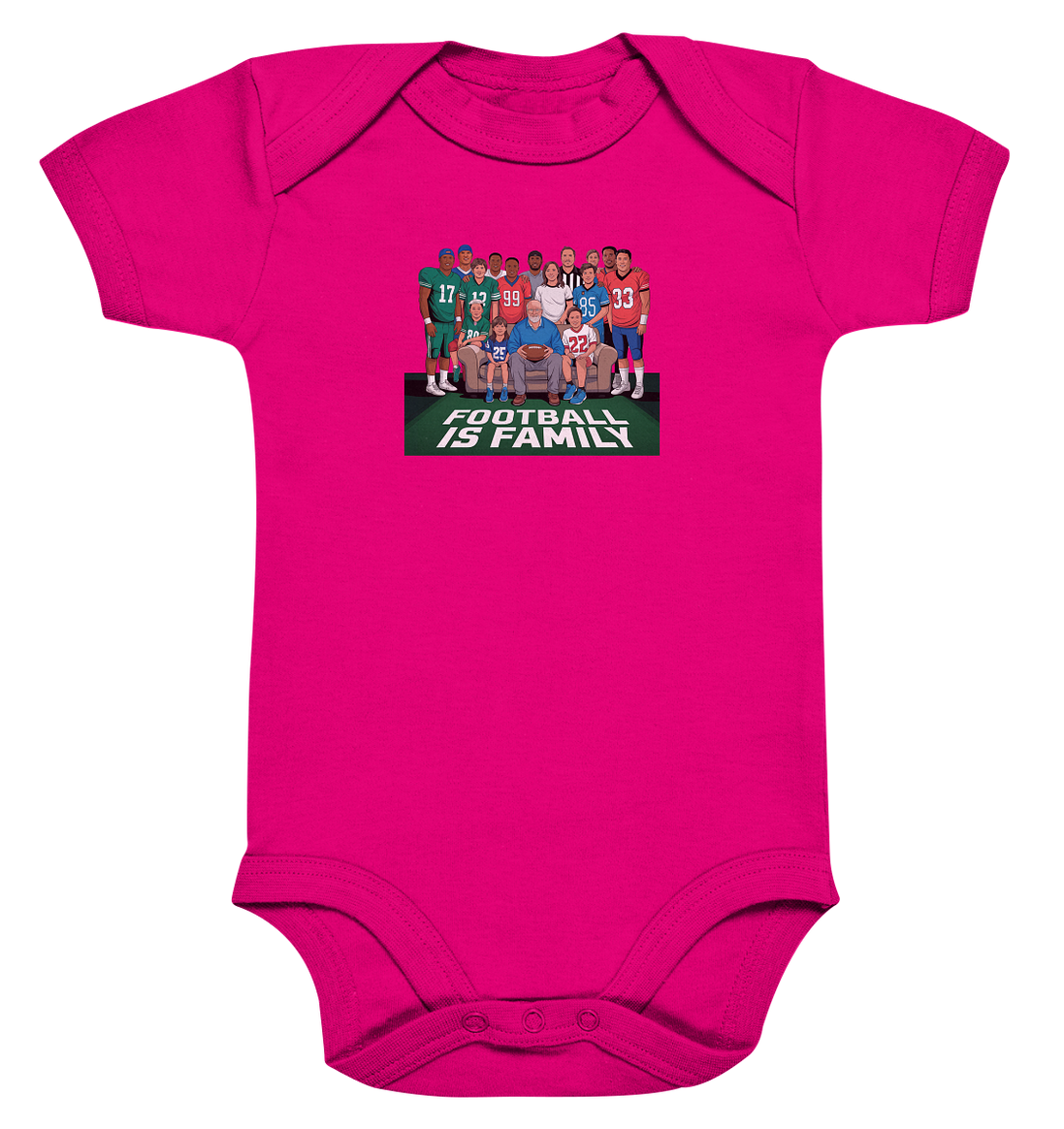 Football is Family - Organic Baby Bodysuit