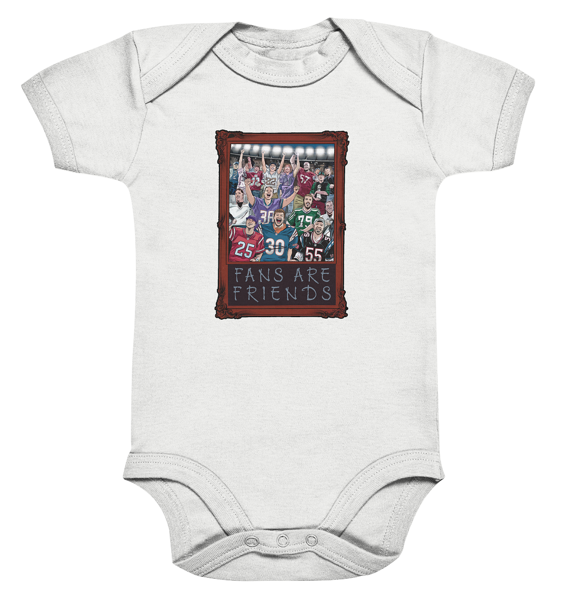 Fans are Friends  - Organic Baby Bodysuit