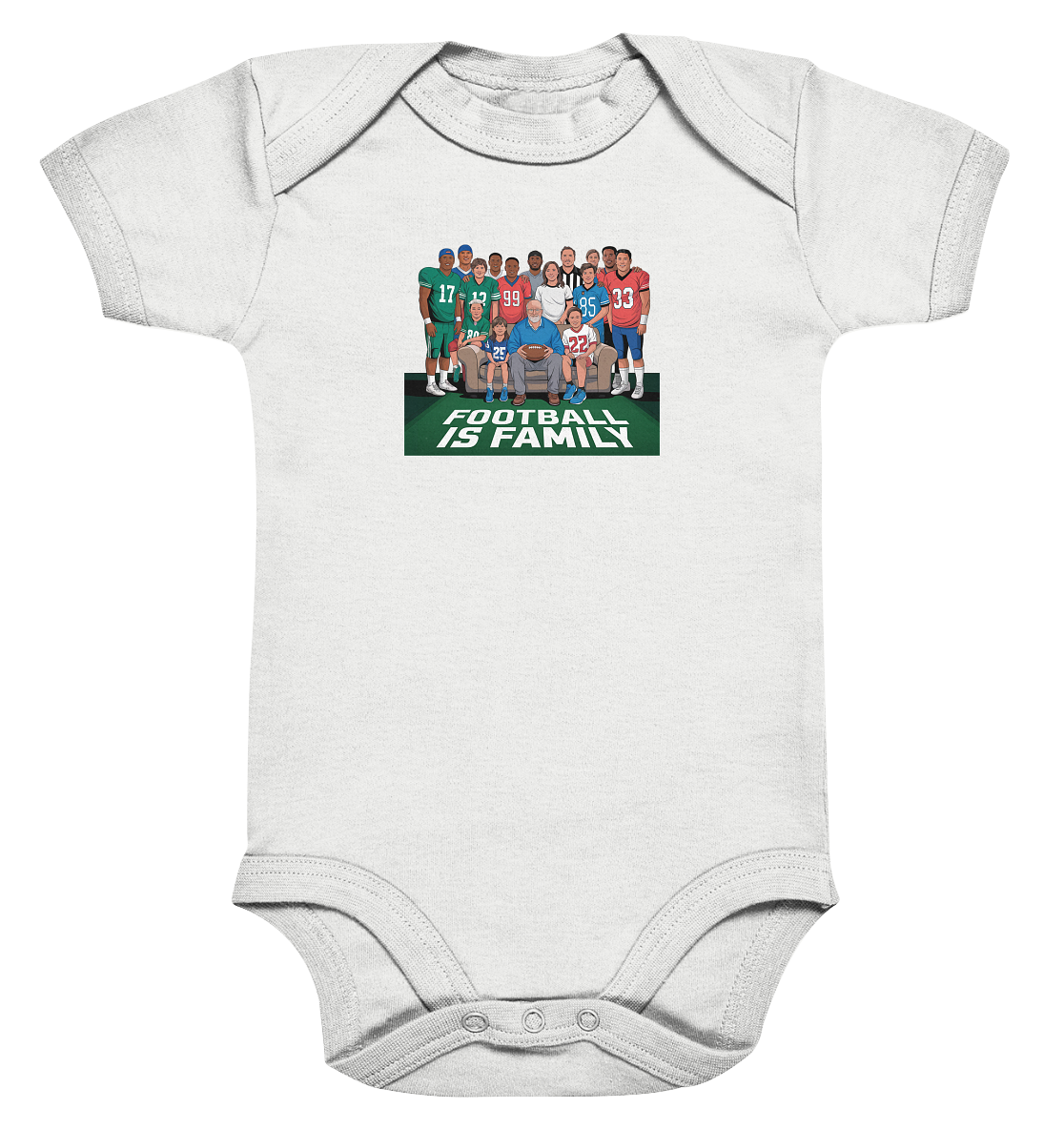 Football is Family - Organic Baby Bodysuit