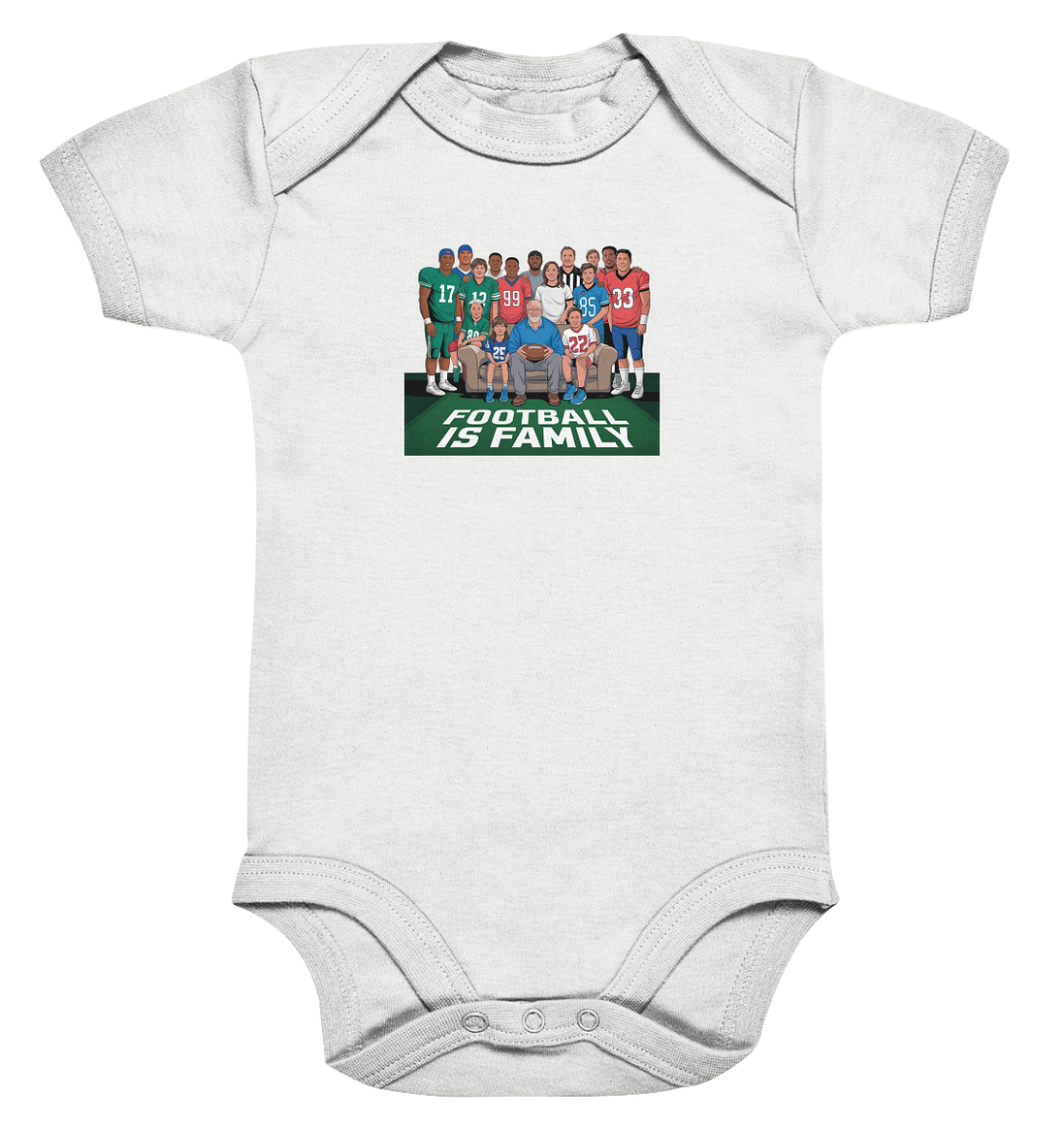Football is Family - Organic Baby Bodysuit