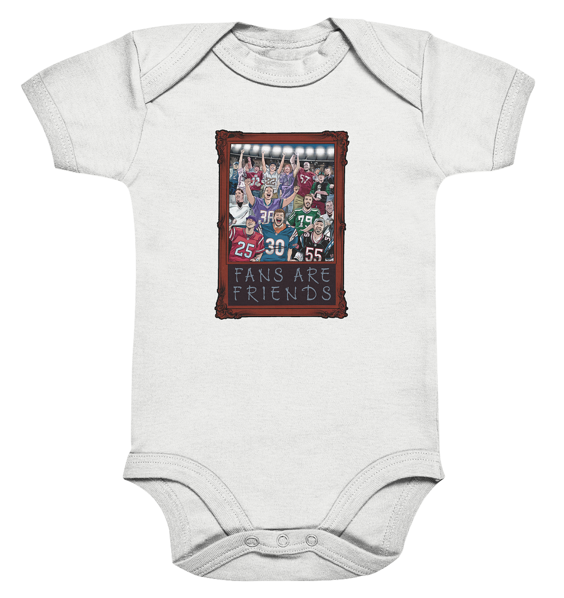 Fans are Friends  - Organic Baby Bodysuit