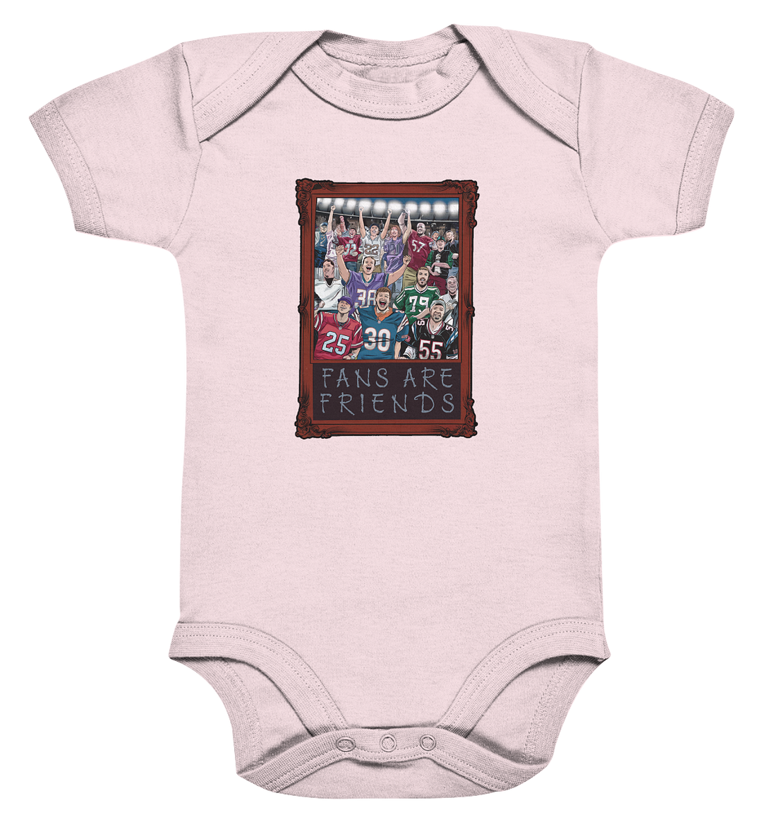 Fans are Friends  - Organic Baby Bodysuit