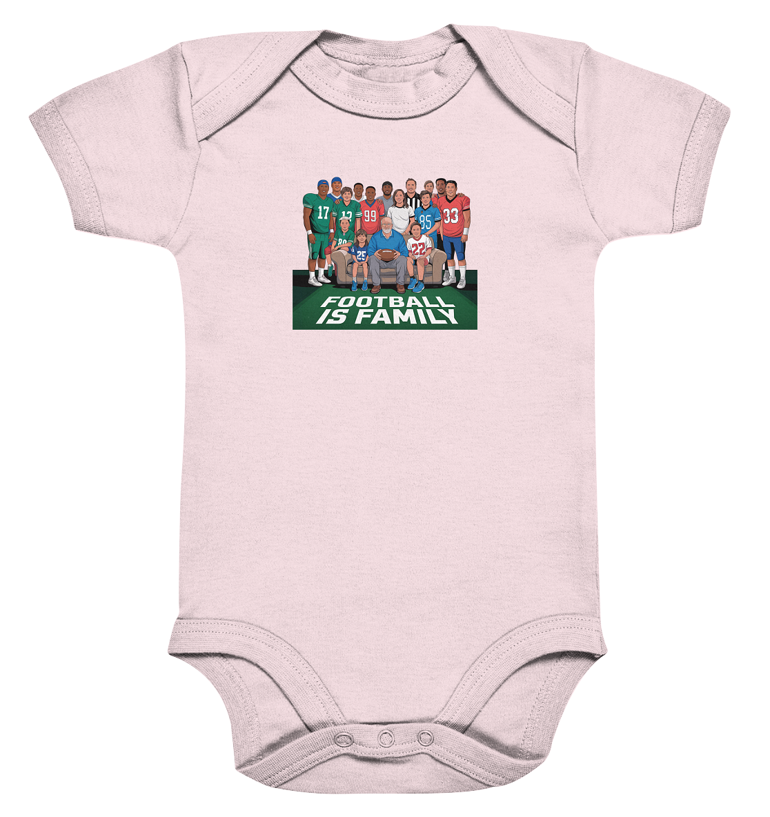 Football is Family - Organic Baby Bodysuit