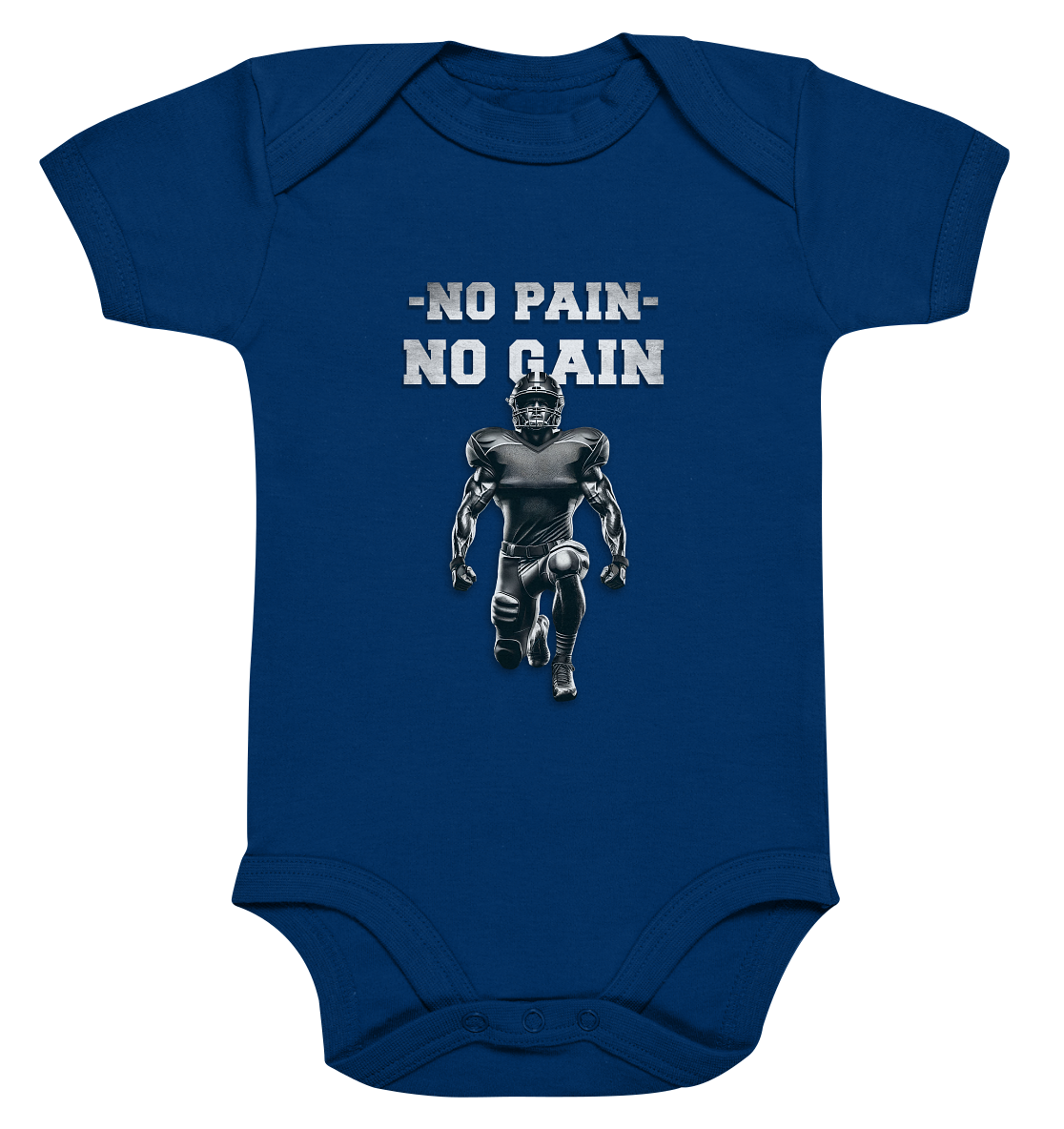 No Pain No Gain Metal  - Organic Baby Bodysuite