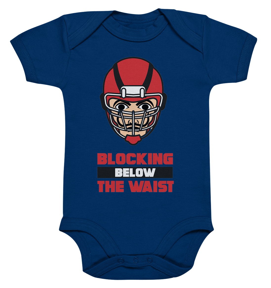 Blocking Below The Waist  - Organic Baby Bodysuite