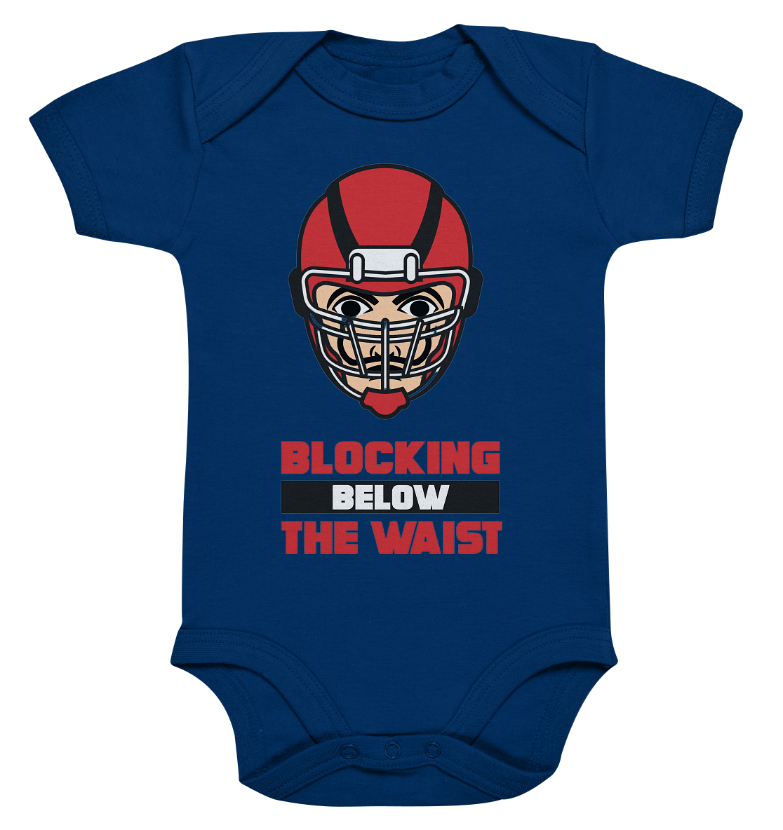 Blocking Below The Waist  - Organic Baby Bodysuite