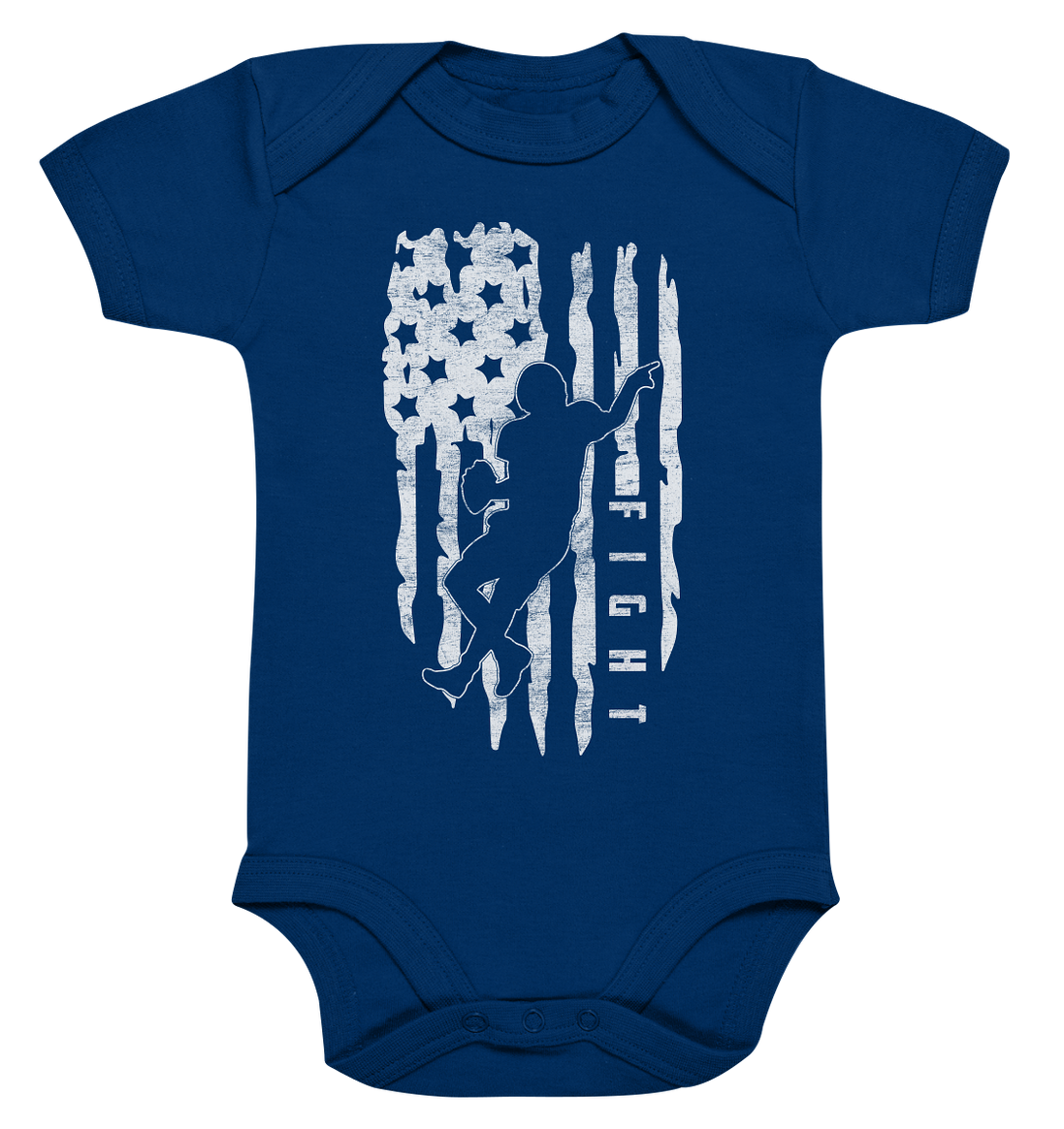 USA Flag Fight - Organic Baby Bodysuite