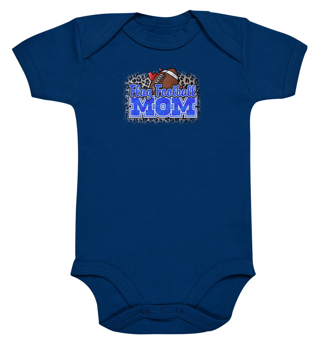 Flag Football Mom - Organic Baby Bodysuite