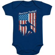 American Football Banner - Organic Baby Bodysuite