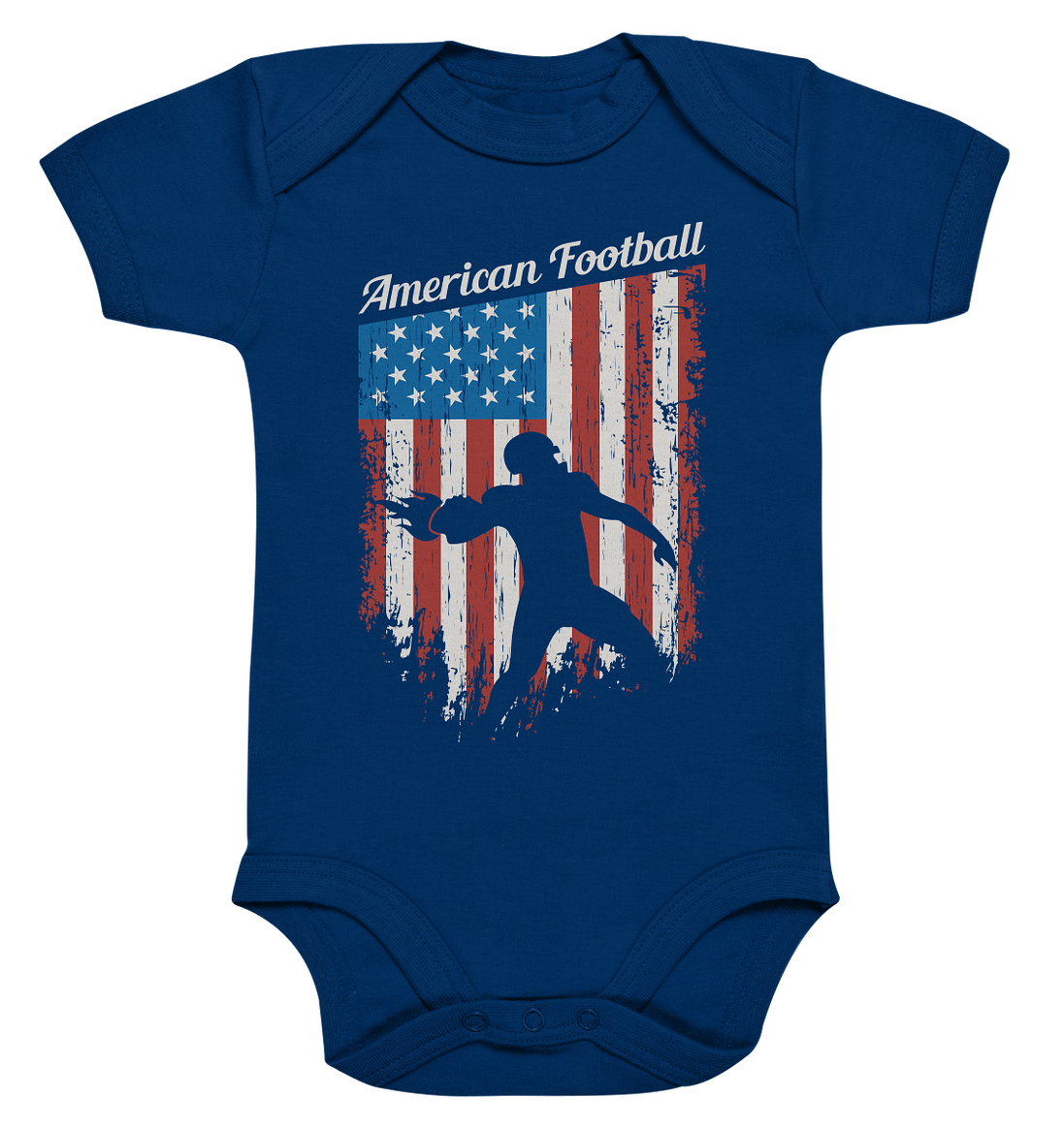 American Football Banner - Organic Baby Bodysuite