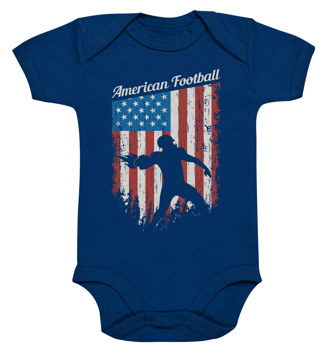American Football Banner - Organic Baby Bodysuite