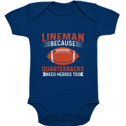 Lineman Quarterback Heroes - Organic Baby Bodysuite