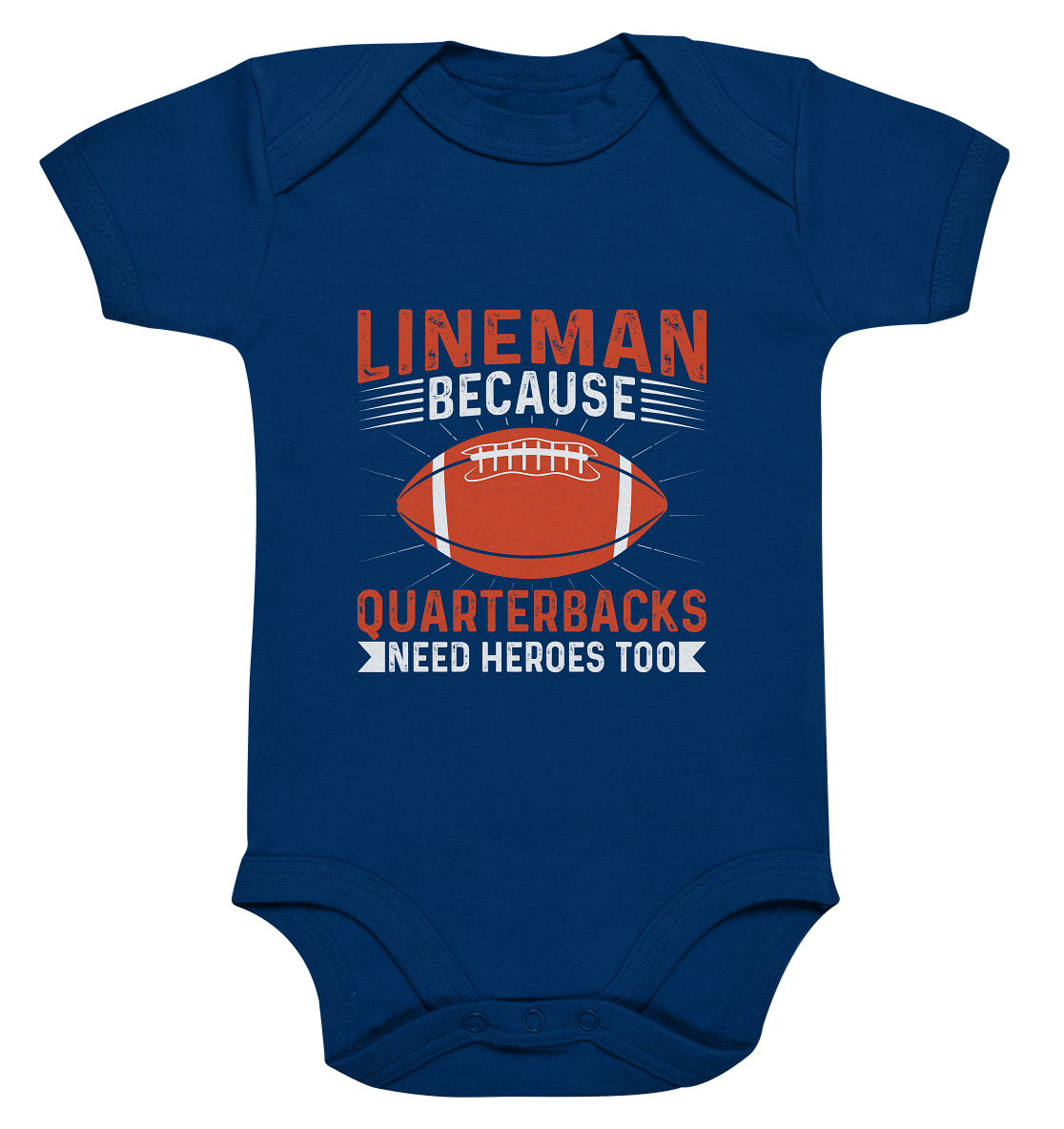 Lineman Quarterback Heroes - Organic Baby Bodysuite