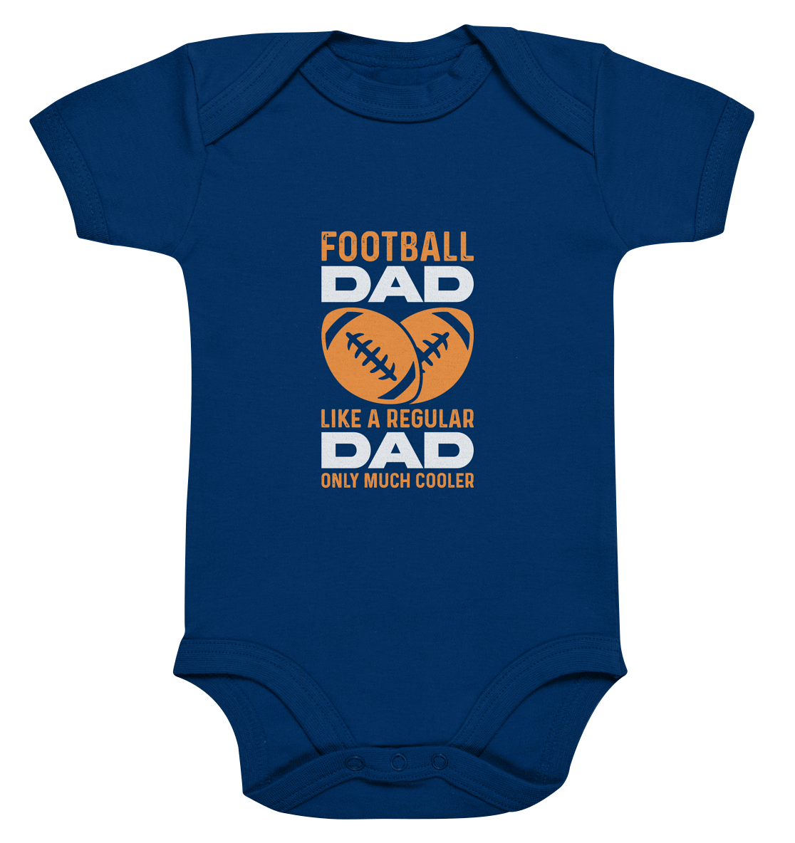 Football Dad Much Cooler - Organic Baby Bodysuite