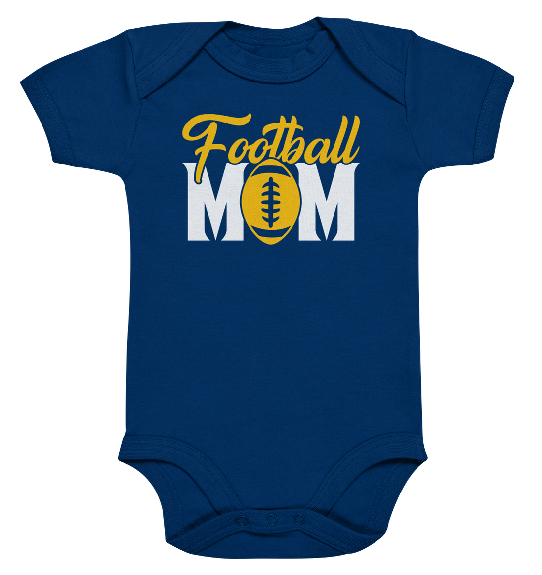 Football MOM - Organic Baby Bodysuit