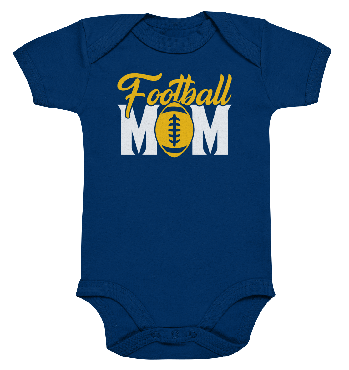 Football MOM - Organic Baby Bodysuit