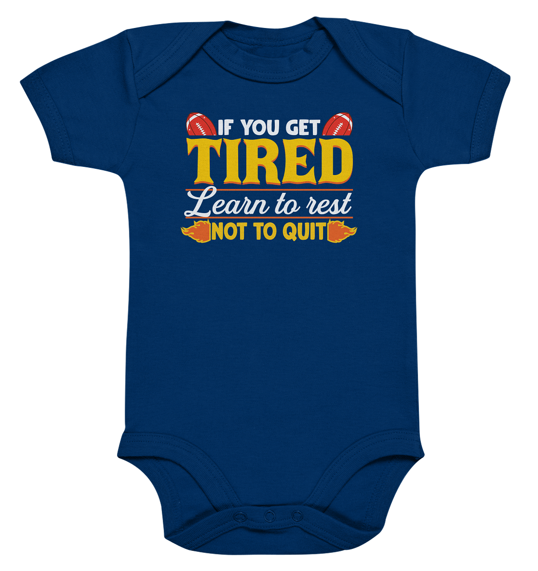 If you get Tired - Organic Baby Bodysuite