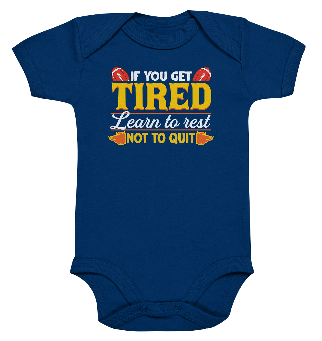 If you get Tired - Organic Baby Bodysuite