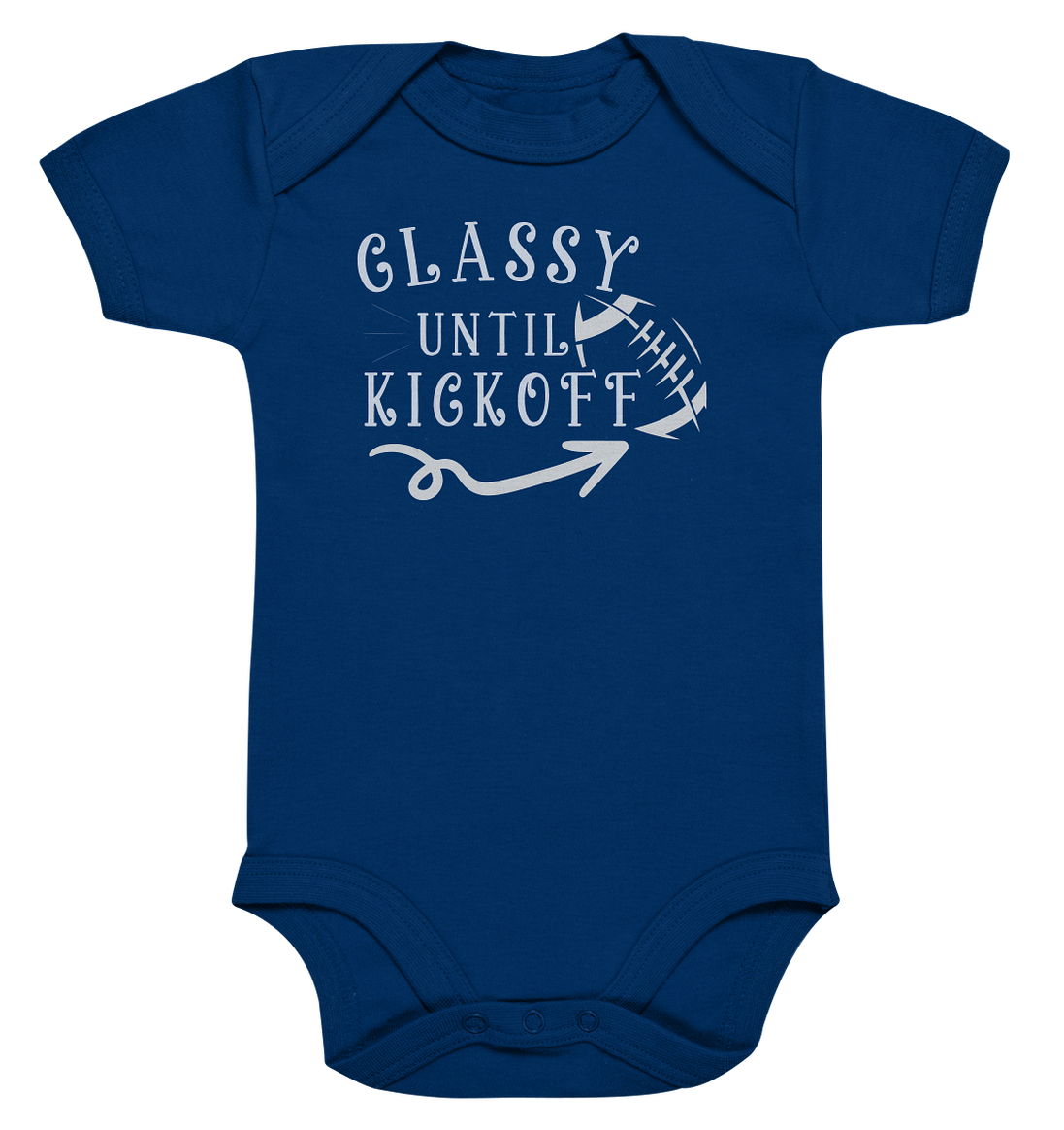 Glassy until Kick Off  - Organic Baby Bodysuite
