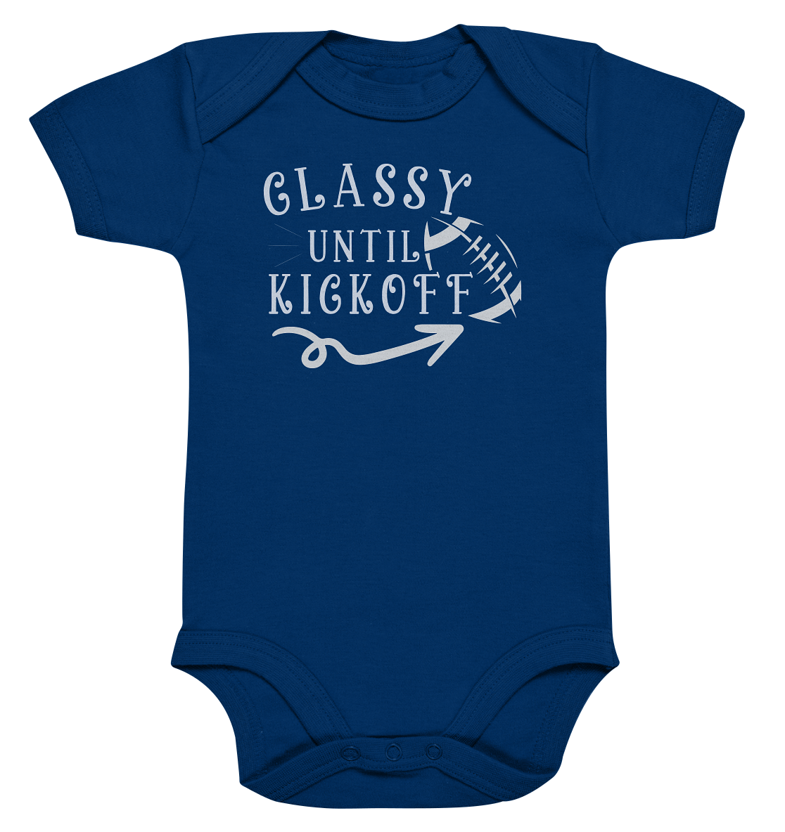 Glassy until Kick Off  - Organic Baby Bodysuite