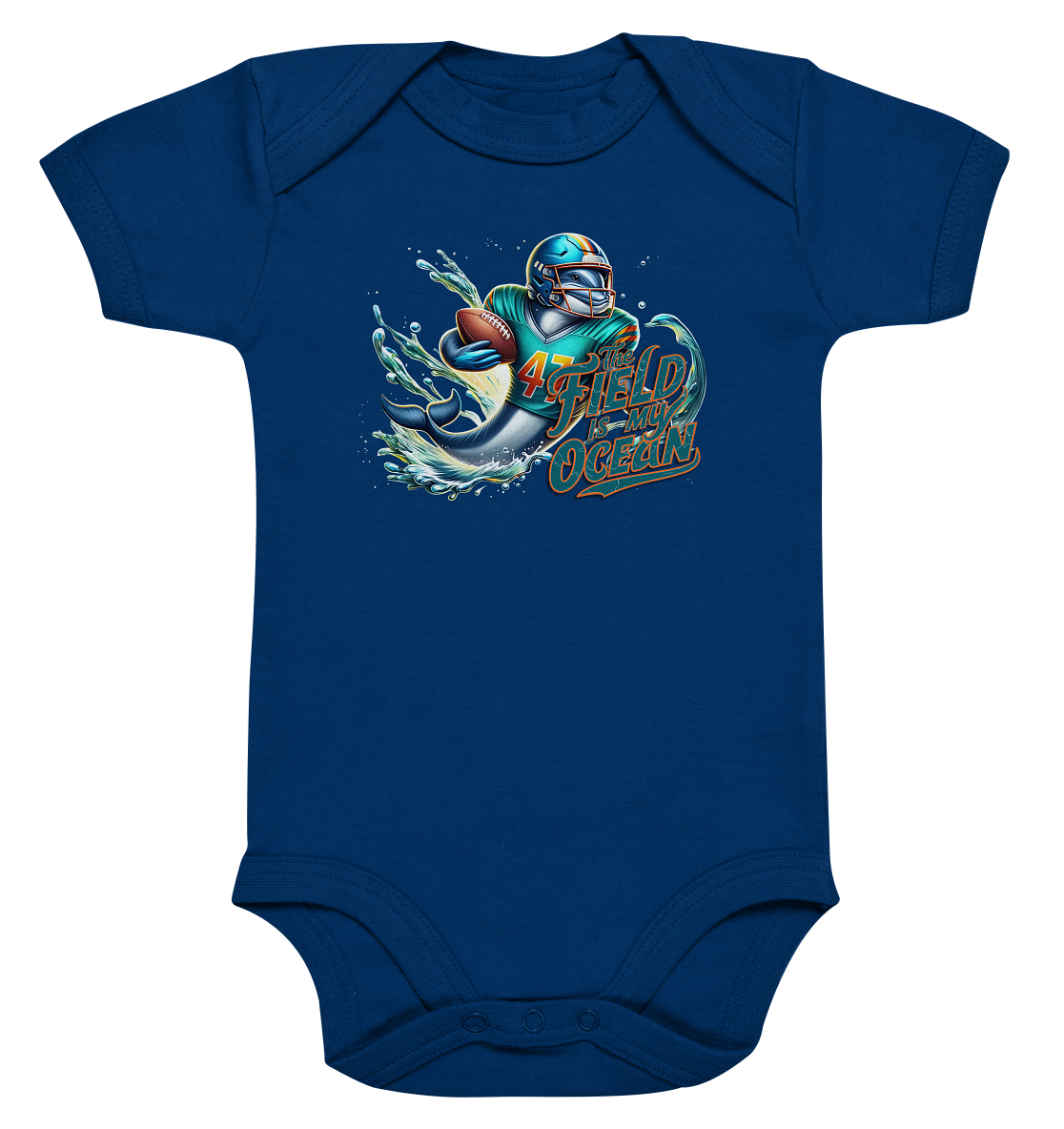 Dolphin - Organic Baby Bodysuit