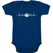 Football Heartbeat - Organic Baby Bodysuite