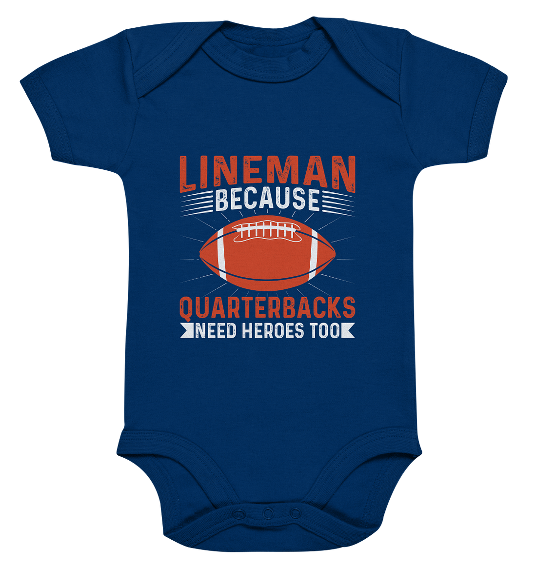 Lineman Quarterback Heroes - Organic Baby Bodysuite