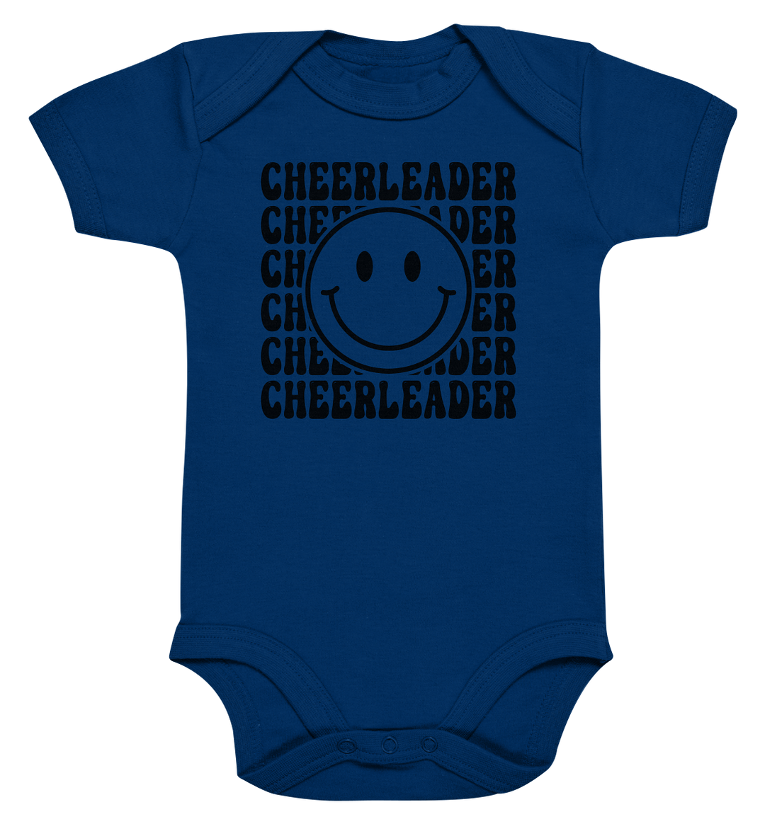 Cheerleader Smiley - Organic Baby Bodysuit