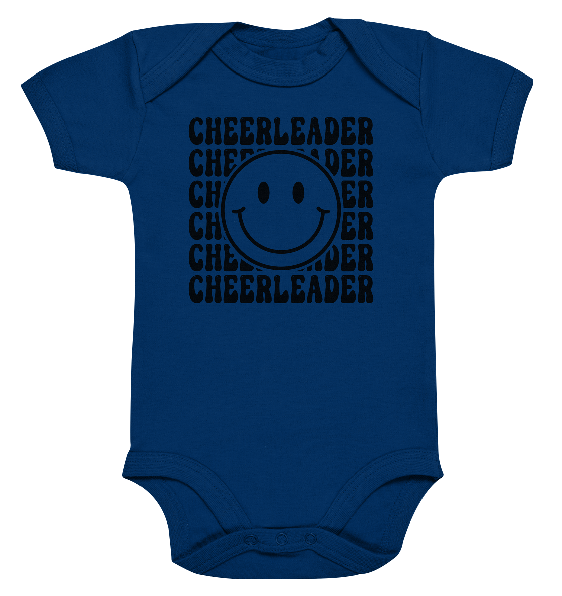 Cheerleader Smiley - Organic Baby Bodysuit