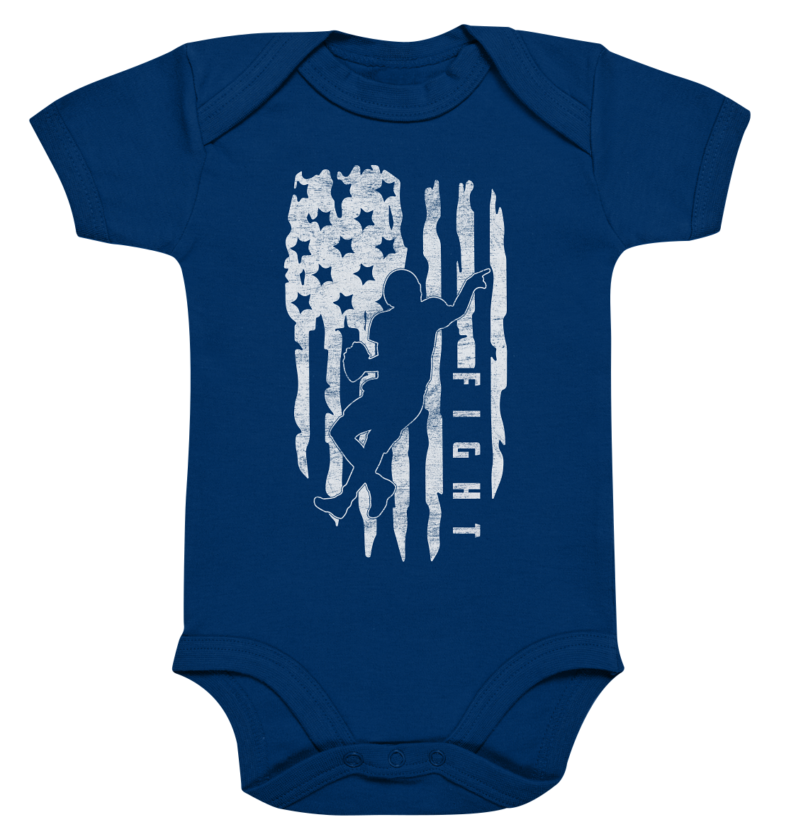 USA Flag Fight - Organic Baby Bodysuite