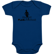 Playoff Flag Football  Women black  - Organic Baby Bodysuite