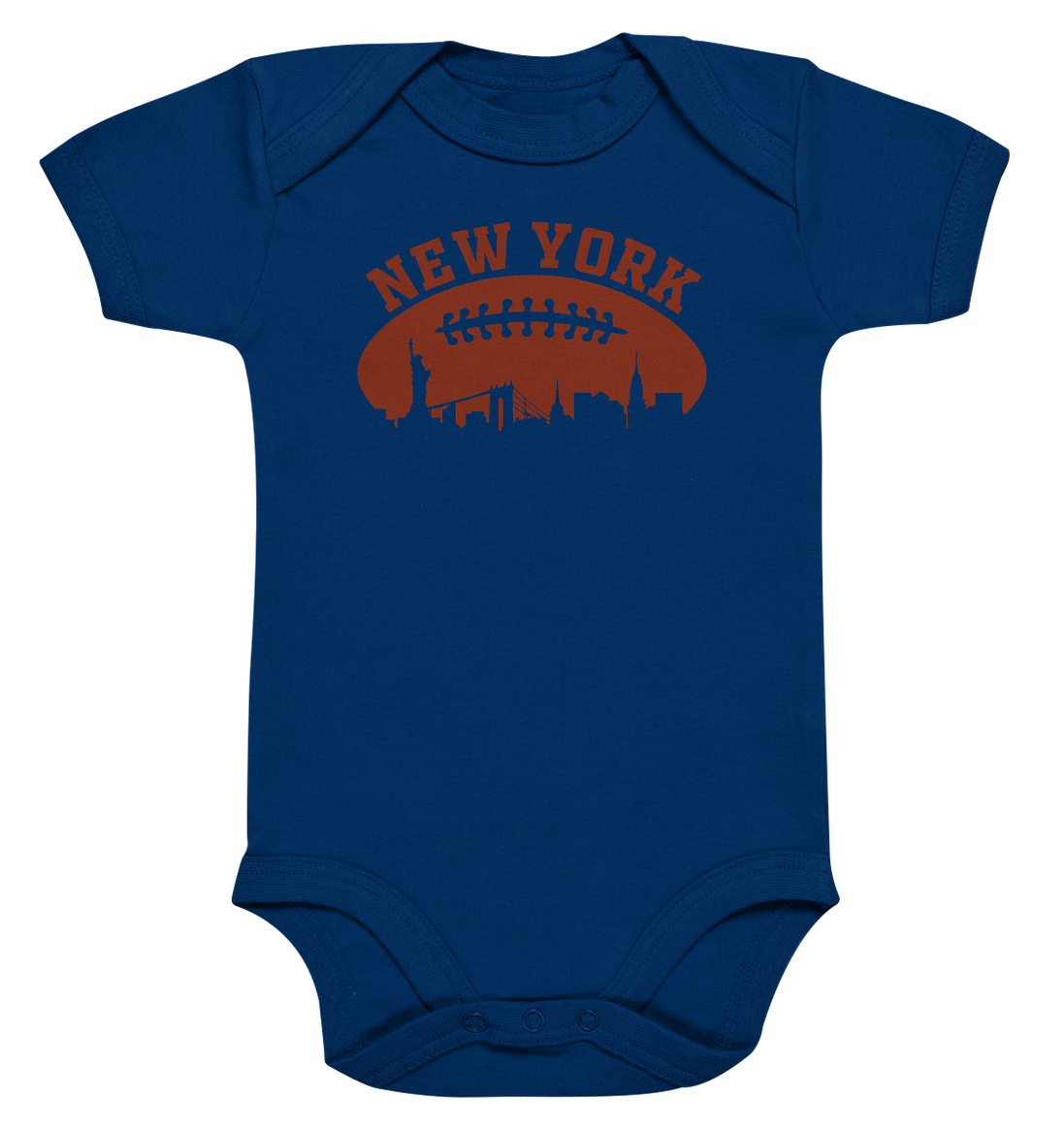 New York Football Silhoutte  - Organic Baby Bodysuite
