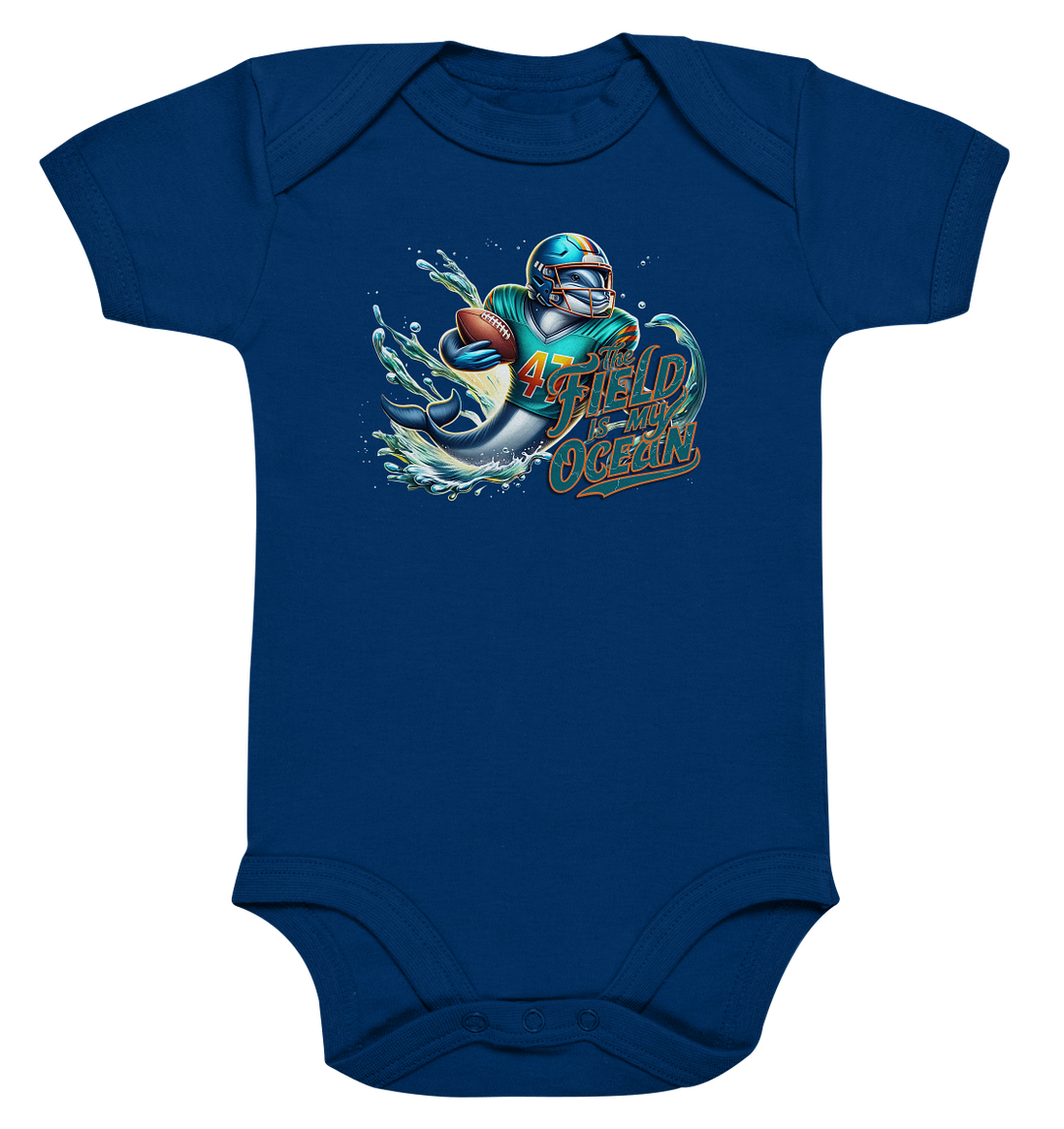 Dolphin - Organic Baby Bodysuit