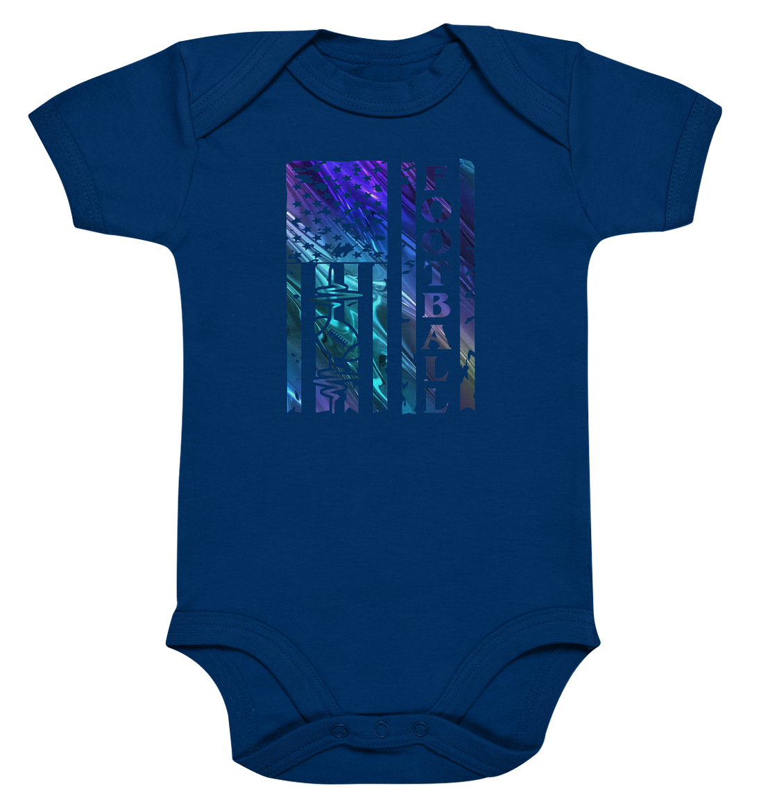 USA Football Flag  - Organic Baby Bodysuite
