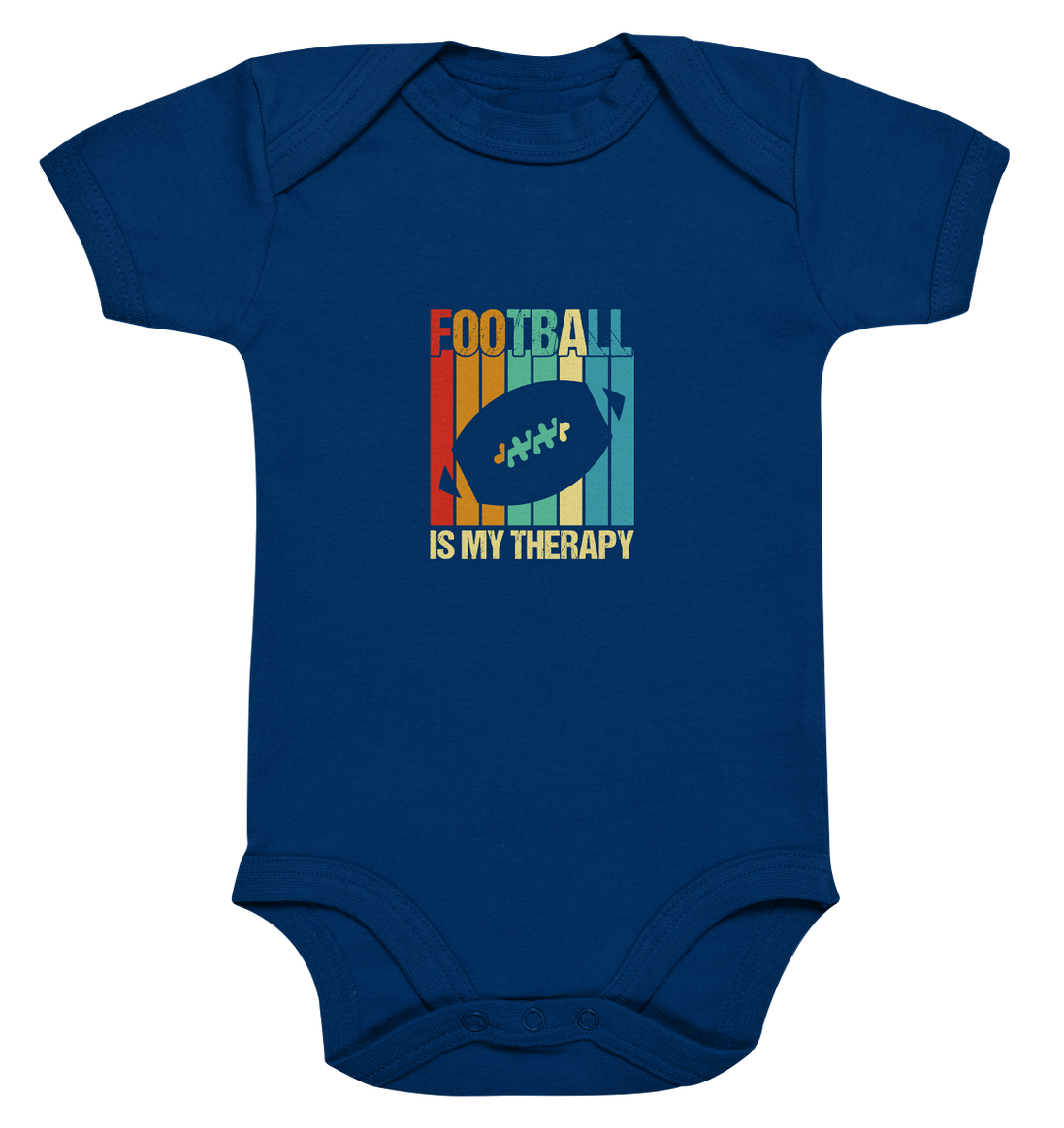Football is my Therapy - Organic Baby Bodysuite