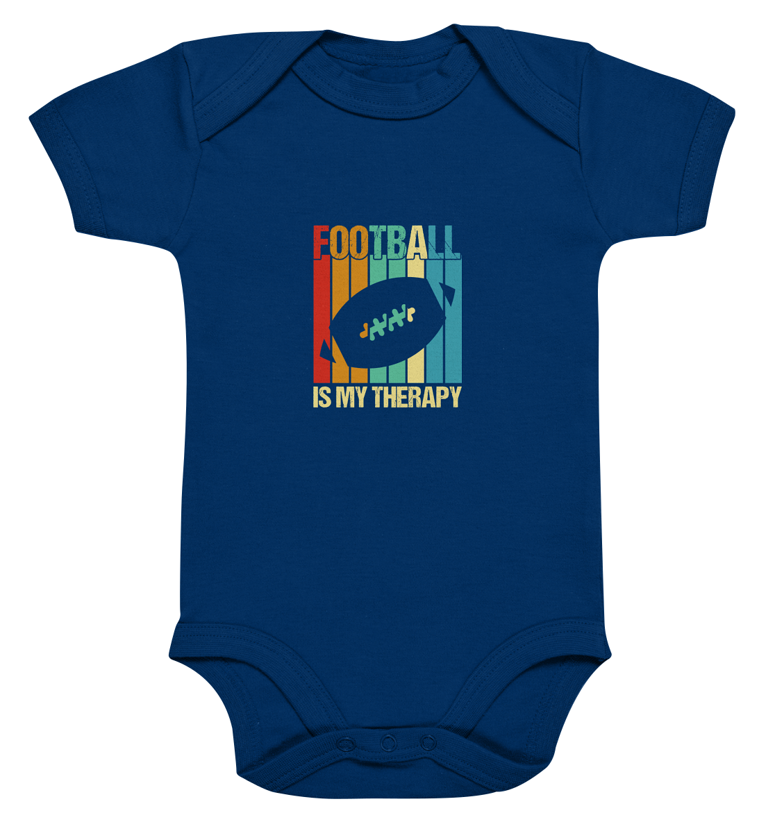 Football is my Therapy - Organic Baby Bodysuite
