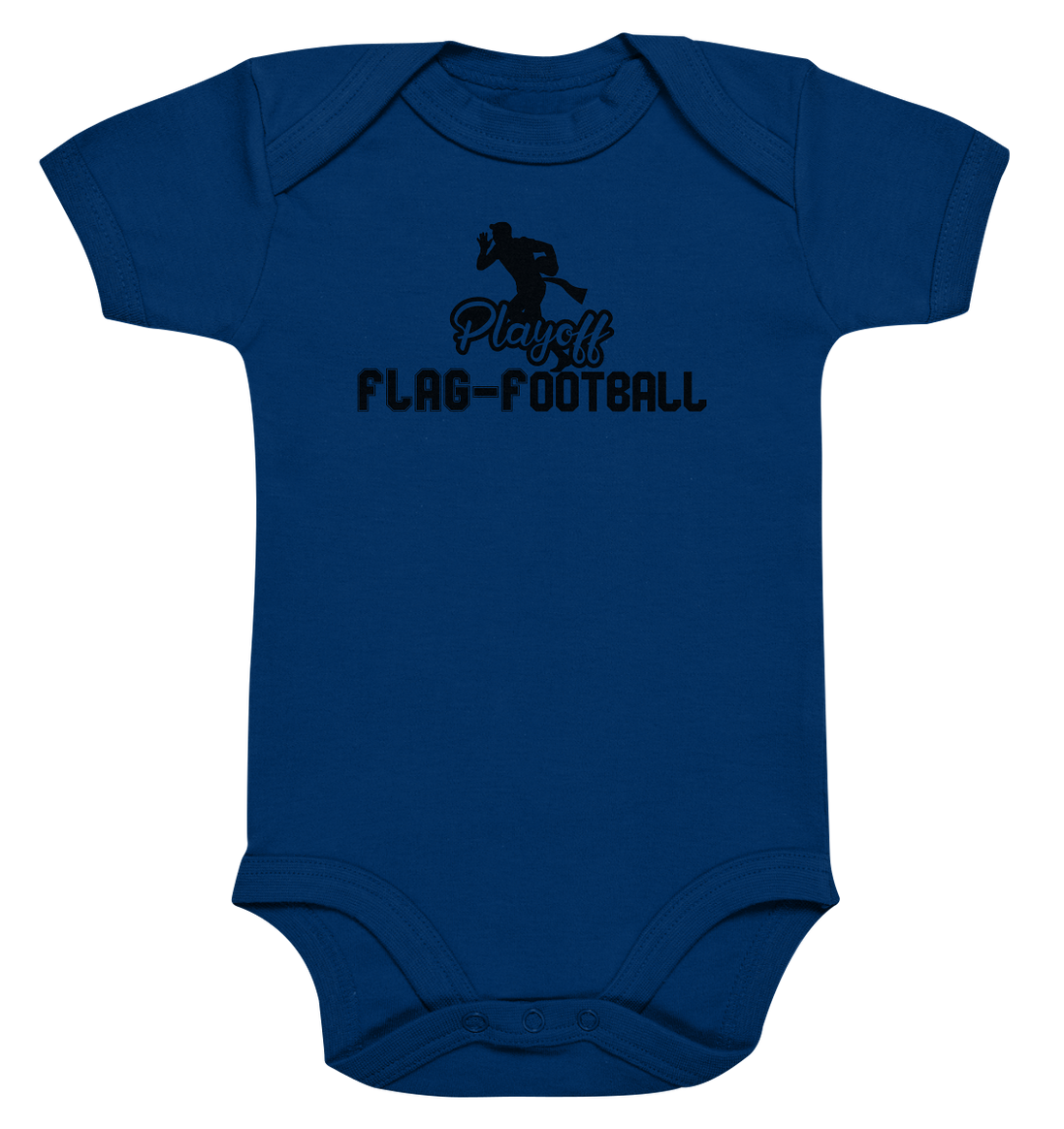 Playoff Flag Football Men Black - Organic Baby Bodysuit