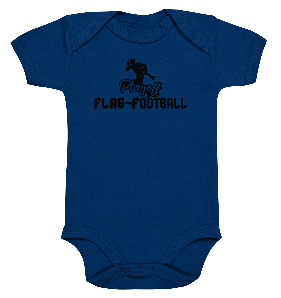 Playoff Flag Football Men Black - Organic Baby Bodysuit