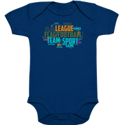 Flag Football Word Bubble - Organic Baby Bodysuite