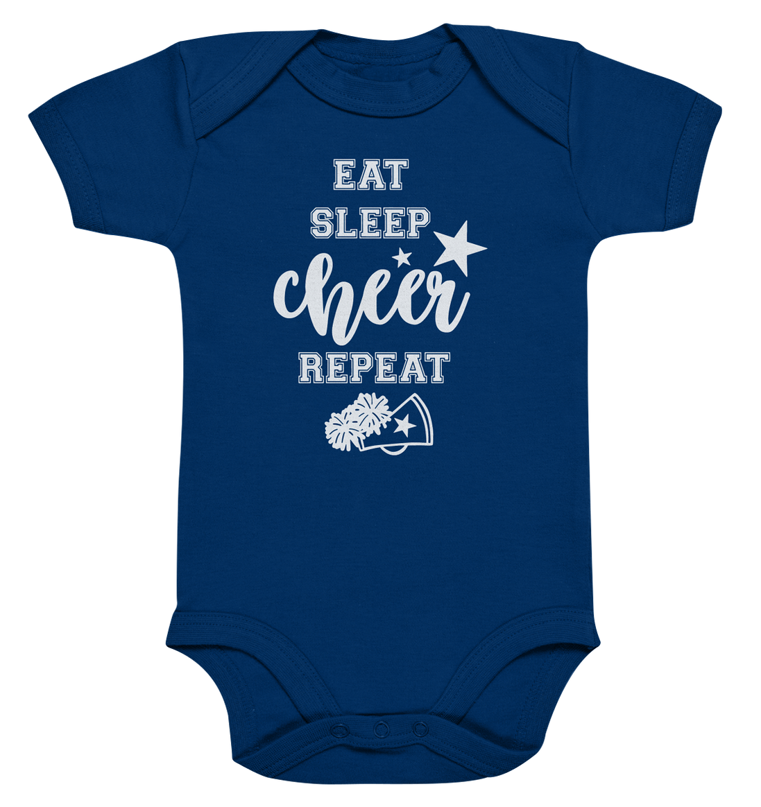 Eat Sleep Cheer - Organic Baby Bodysuit
