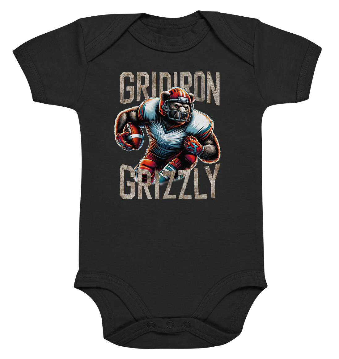Gridiron Grizzly - Organic Baby Bodysuite