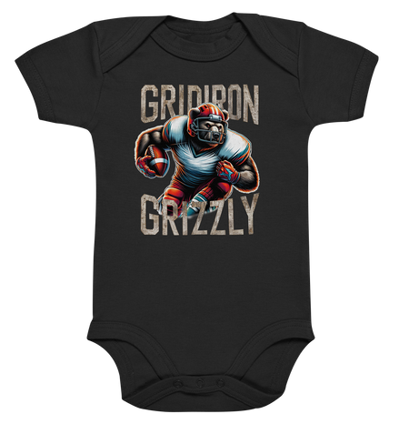Gridiron Grizzly - Organic Baby Bodysuite