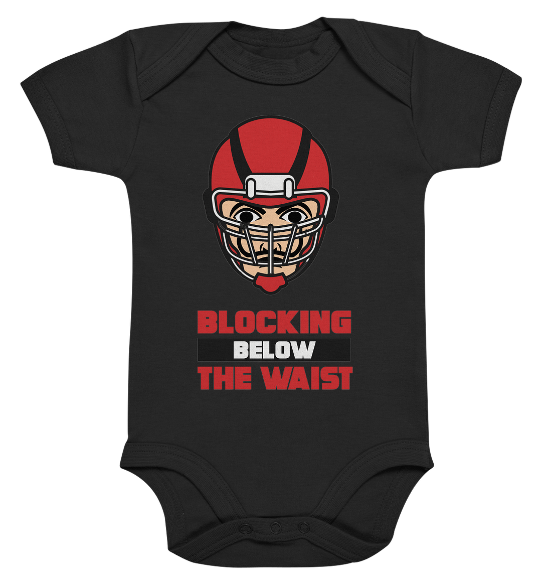 Blocking Below The Waist  - Organic Baby Bodysuite