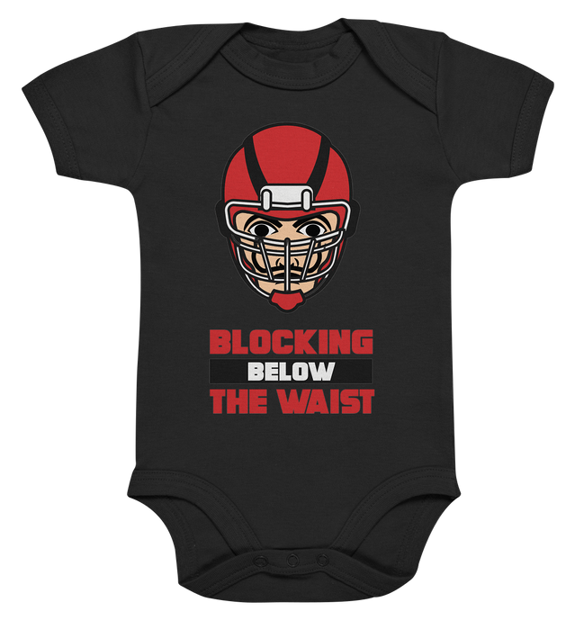 Blocking Below The Waist  - Organic Baby Bodysuite